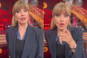 Milly Carlucci negli studi di Ballando