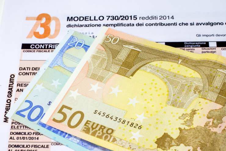 Modello 730 e banconote euro
