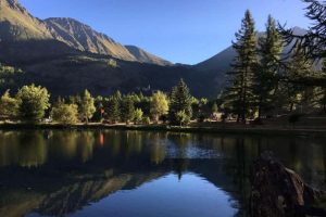 Usseaux Piemonte vista lago