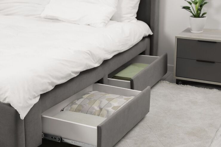 Letto con cassetti contenitori