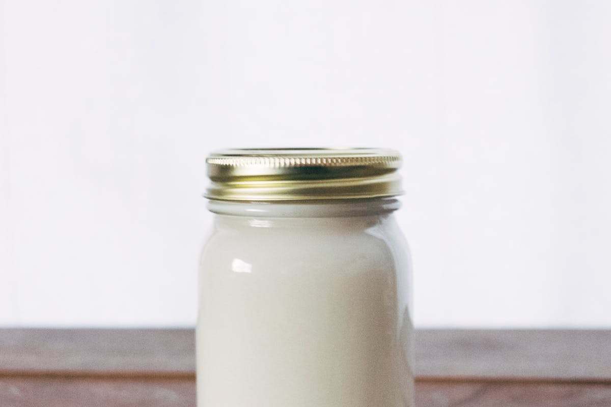yogurt in barattolo