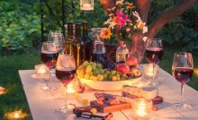 Aperitivo all'aperto in Piemonte
