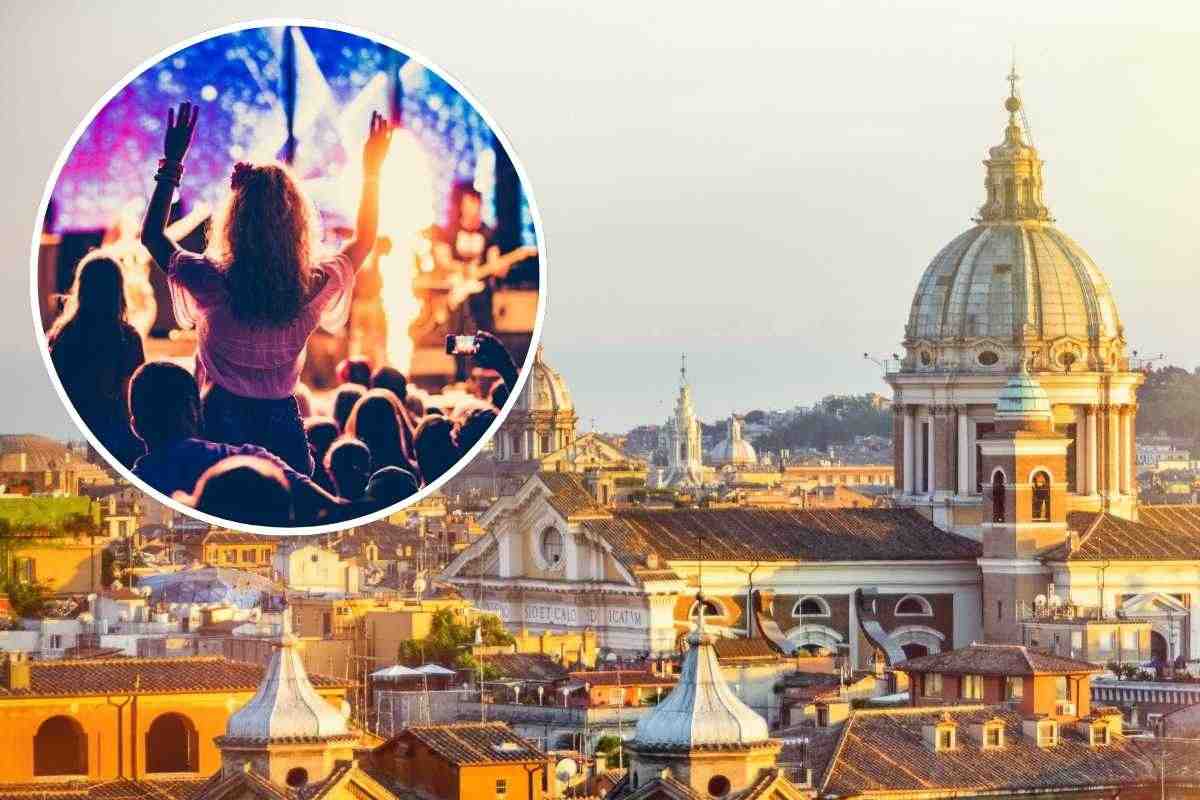 Roma, persone di spalle
