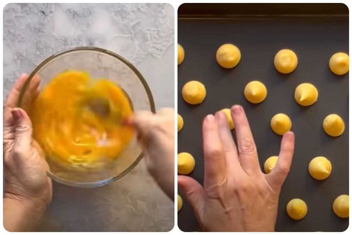 Sbattere le uova e preparare bignè