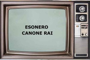televisore scritta canone rai