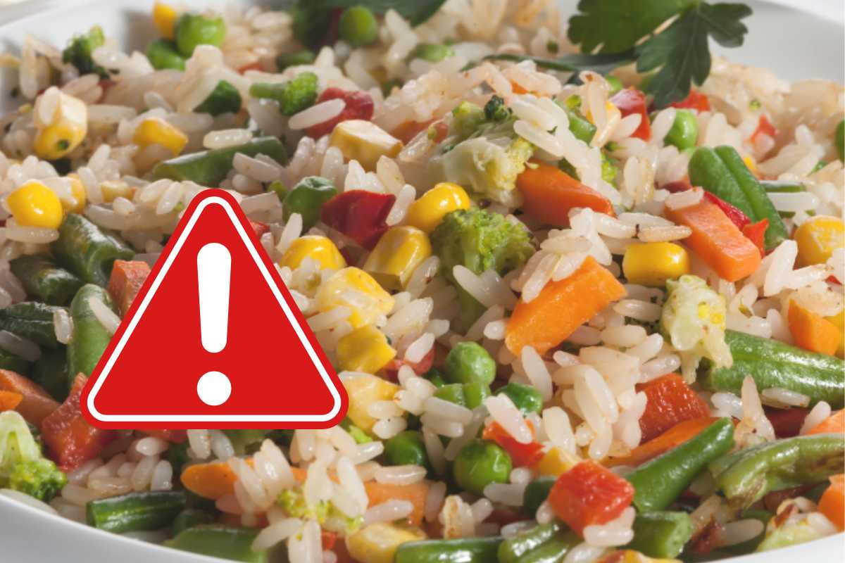 Insalata di riso e segnale di allarme
