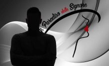 Sagoma nera e logo il paradiso delle signore