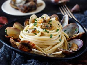 piatto di spaghetti alle vongole