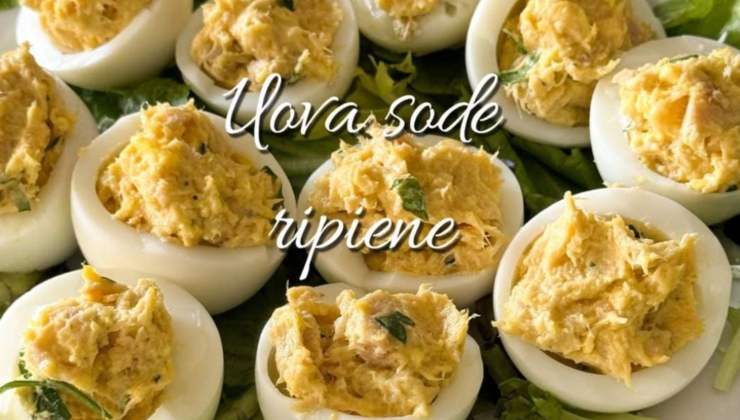 Uova sode ripiene