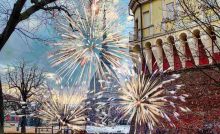 Torino e fuochi d'artificio