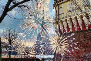 Torino e fuochi d'artificio