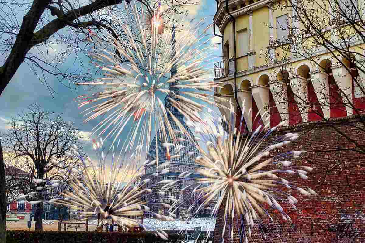 Torino e fuochi d'artificio