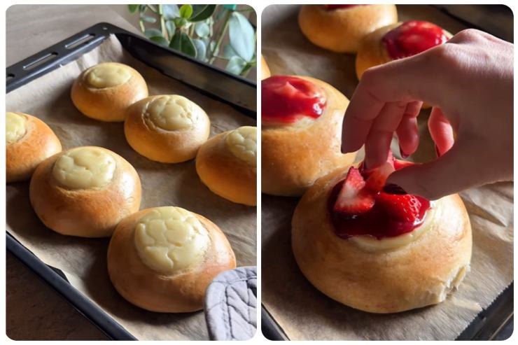 Farcire i panini con le fragole
