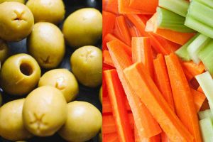 Olive e carote e sedano