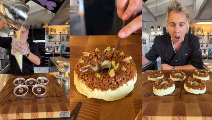 Andrea Mainardi prepara la cheesecake