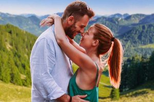 Uomo e donna innamorati
