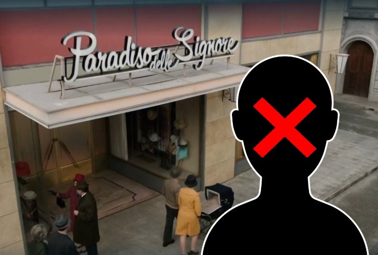 Il Paradiso delle Signore, sagoma con croce rossa